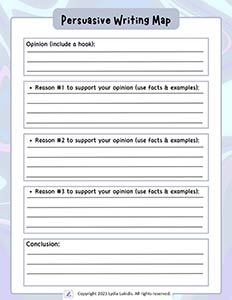 Persuasive Writing Worksheets